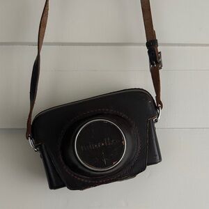 Minolta Brown Leather Camera Case